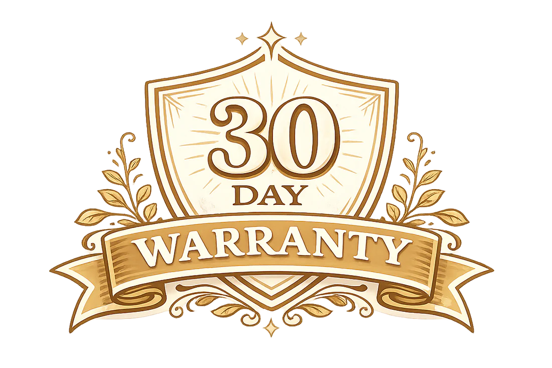 + 30 Day Warranty